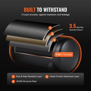 Compressore d'aria 1.2HP 2.2 CFM@90PSI senza olio con serbatoio da 2.1 galloni per pneumatici, automatico, con pressione massima. Pressione 116PSI - Product Image 5
