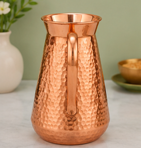 <b>Copper</b> <b>Mug</b> With Handle Vintage Style Hammered Finish Drinkware Luxury Tableware Serveware For Hotel Restaurant Home Decor - Product Image 3