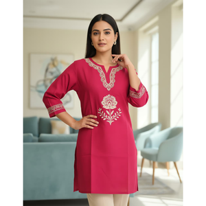 Haut court pour femme, style romain, Zekad Butti, avec broderie devant et dos, pour les occasions spéciales, les mariages, toutes saisons, tailles M-XXXL, couleurs disponibles - Product Image 5