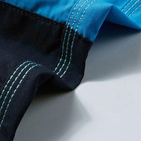 Shorts de Baño Personalizados para Hombre, Secado Rápido, Diseño de Bloques de Color Azul, Fabricación Directa de Sialkot, Ropa de Playa de Alta Calidad