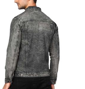 เสื้อแจ็กเก็ตกางเกงยีนส์สำหรับผู้ชายเสื้อผ้าแนวสตรีทแวร์แอซิดกรด - Product Image 2