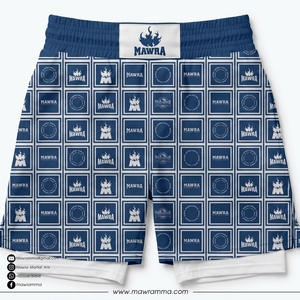 Men’s Training Shorts 2-in-1 MMA Fight Shorts with Compression Layer Lightweight Breathable Fitness Running Shorts <b>For</b> Unisex - Product Image 3