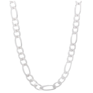 Cadenas Figaro de Plata de Ley de 2 mm y 40 cm, Cadenas de Plata de Ley 925 para Hombres, Mujeres y Niños - Product Image 1