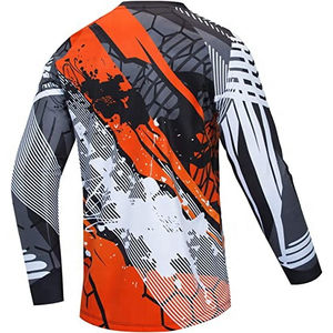 Chaqueta de Motocross de Cuero Personalizable para Adultos, Sublimada, Transpirable, Anti-UV, para Todas las Estaciones, Manga Larga, para Motocicleta y Bicicleta de Montaña - Product Image 2