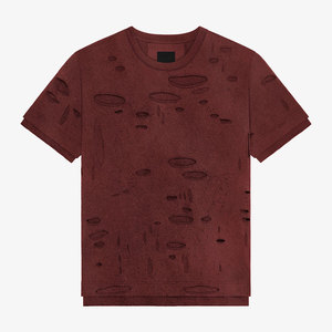 Easy Wear Breathable Men Distressed <b>T</b> <b>Shirt</b> Fashionable Adults Outdoor Use Men Distressed <b>T</b> <b>Shirt</b> - Product Image 1