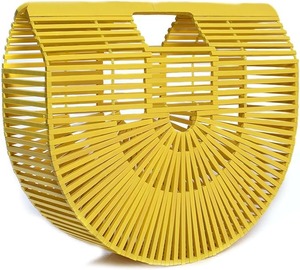 Handmade bamboo women's handbags <b>large</b> tote bags straw beach bags beach <b>purses</b> handmade wooden bags - Product Image 1