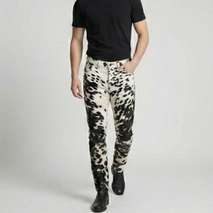 Pantalon en cuir de vachette pour homme, durable, coupe ajustée, marque privée, vente en gros, fabrication OEM - Product Image 1