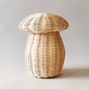 Adorable panier en rotin, bac de rangement décoratif, paniers pour la chambre d'enfant, accessoires pour la chambre à coucher - Product Image 5