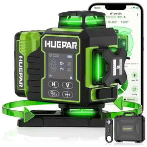 Nivel Láser de Alta Calidad con Autonivelación de 360°, W04CG Actualizado 4x360 °   Nivelador Láser Bluetooth para Construcción - Product Image 2
