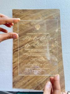 Invitaciones de Boda Acrílicas con Diseños Elegantes, Impresión Personalizada, Acabado de Lujo y Suministro a Granel para Exportación Mundial - Product Image 3