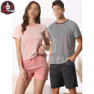 Créez Votre Propre Nouveauté Tendance 2026 : Meilleure Tenue de Nuit pour Femme – T-shirt à Manches Courtes et Short en Mélange Coton/Polyester Lavé Uni - Product Image 4