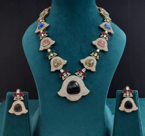 Premium Quality <b>Necklace</b> With Beautiful Earrings <b>Statement</b> <b>Necklace</b> Set Can Be Worn With Both Ethnic & Western Wear Office Wear - Product Image 1