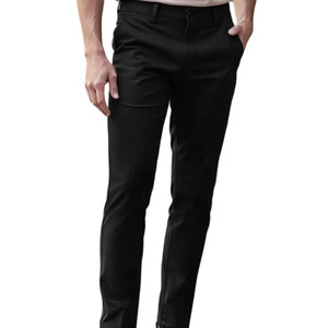 Pantalones Chinos Premium para Hombre, Color Verde Oliva, Tela de Poliéster y Algodón, Antiarrugas, Cintura Media, Corte Recto, para Otoño - Product Image 4