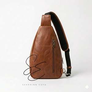 Bolso Bandolera de Piel Genuina con Pelo, Estilo 2026, Unisex, Mini Mochila, Bolso de Hombro con una Sola Correa - Product Image 4