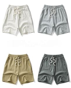 High Quality 260gsm 58% Cotton 40% Polyester 2% Spandex Elastic Waistband Street Fashion Piping Clean Fit Casual <b>Shorts</b> For <b>Men</b> - Product Image 2