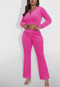 Ensemble de survêtement évasé personnalisé pour femme, taille haute, tenue de sport deux pièces, fabricant de vêtements de fitness - Product Image 4
