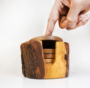 Juego de Posavasos de Madera de Alta Calidad para Decoración del Hogar, Oficina y Comedor, Alfombrillas para Bebidas, Posavasos de Madera al Mejor Precio - Product Image 1