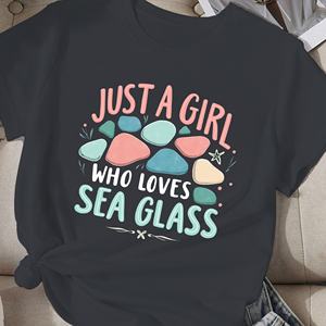 Camiseta cómoda mujer Cristal de mar chica - Product Image 4