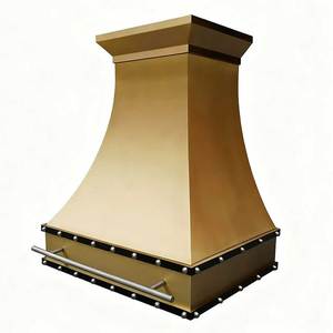 Masterpiece Brass Range Hood Featuring Artistic Metalwork Strong Airflow Premium Kitchen Ventilation Decorative Appeal Everyday - Product Image 3
