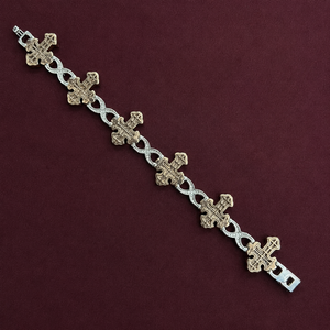Collar de Lujo con Diamantes de Laboratorio Totalmente Engastados, Corte Cojín, Cruz Infinita, Dos Tonos, Moissanita, Estilo Hip Hop, Cadena Cubana, Joyería de Diseño, Regalo para Hombres y Mujeres - Product Image 4