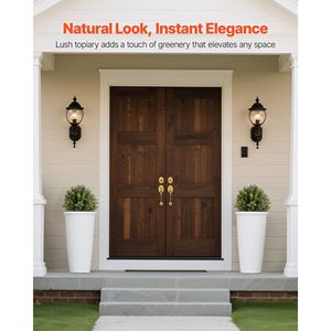 Juego de Árboles de Ciprés Artificiales de 16 Pulgadas, Arbustos Artificiales en Maceta, Plantas Artificiales con Estaca para el Suelo, Árbol de Seda Artificial con Apariencia Realista - Product Image 2