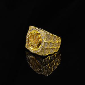 Bague Couronne Homme en Argent Sterling 925 avec Moissanite, Bijou de Luxe Hip Hop Léger et Certifié, Style Royal Iced Out - Product Image 4