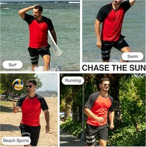 Camiseta de Protección Solar para Hombre de Secado Rápido con Logotipo Personalizado, Camiseta de Protección Solar para Natación con Estampado Digital - Product Image 3