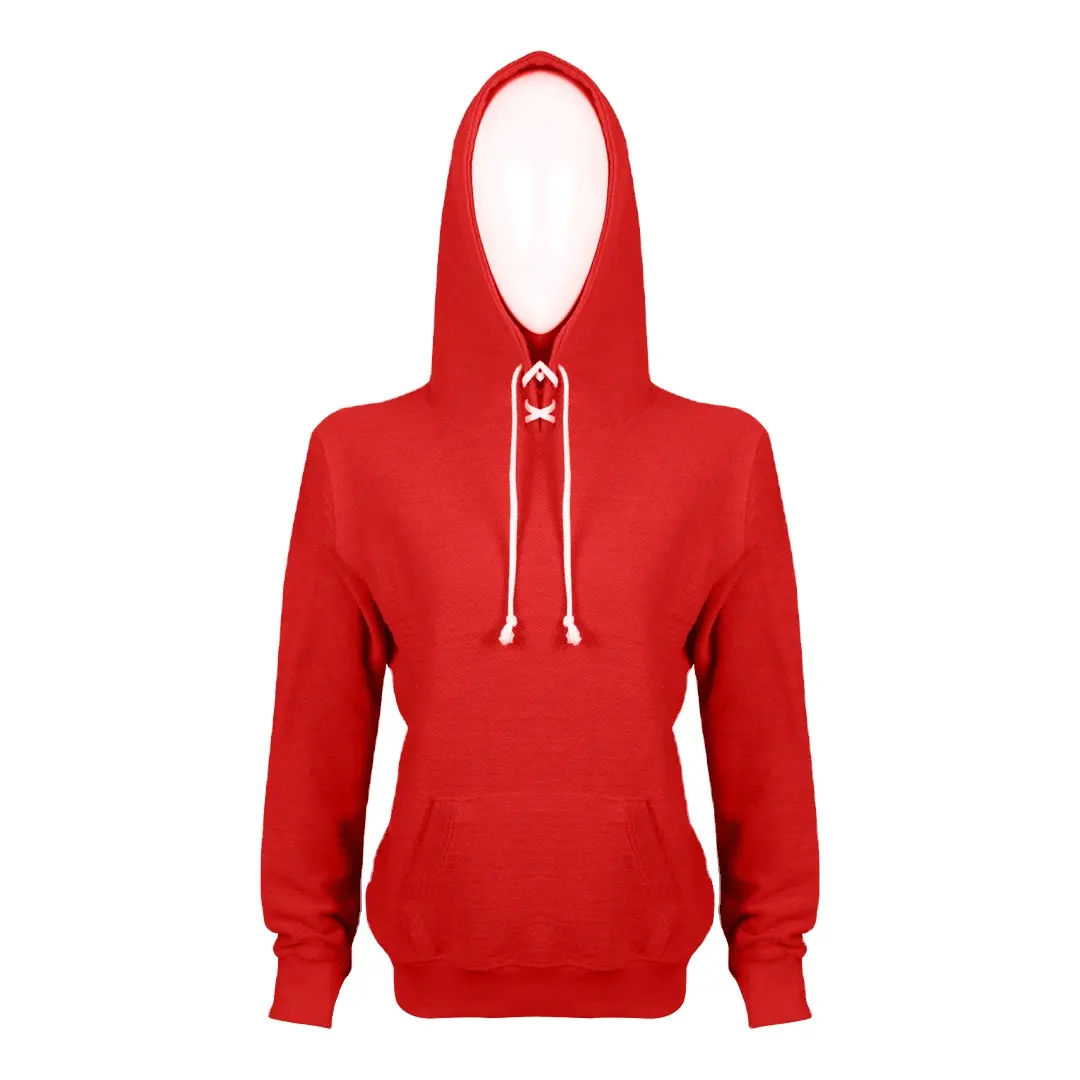 Camisola das mulheres de alta qualidade e Hoodie apresentando laço esporte 300gsm francês Terry tecido 55% algodão 45% poliéster mulheres hoodie