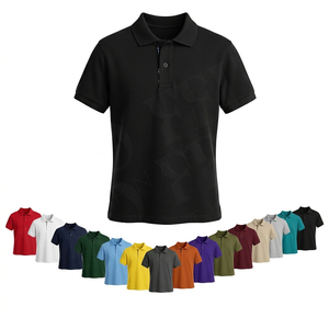 Camiseta Polo de Color Liso Sólido con Diseño de Logotipo Personalizado Clásico, Tela Suave y Cómoda, Manga Corta, Ropa Casual, Camisas de Primera Calidad - Product Image 1