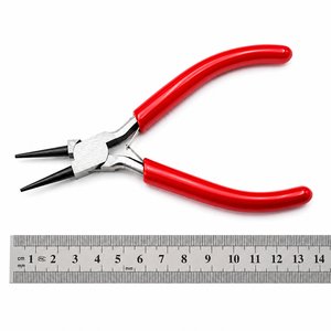 Stainless Steel Jewelry Pliers Red Handle Tapered Cut DIY <b>Wire</b> Bending <b>Craft</b> Tools for Jewelry Making - Product Image 2