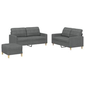 Conjunto de Sofá Moderno Rectangular Mediano en Tela Gris Oscuro para Sala de Estar - Product Image 2