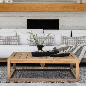 Mesa de Centro de Teca Sólida Hecha a Mano, Ecológica y de Lujo, Mesa de Patio Moderna para Hoteles, Resorts y Villas - Product Image 4