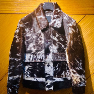 Chaqueta de cuero vacuno de primera calidad con diseño de logotipo personalizado, chaqueta de cuero vacuno para hombre en venta. - Product Image 1