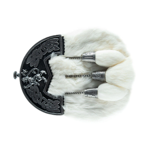 Sporran en fourrure de lapin sur mesure de haute qualité pour kilt, avec design léger et durable, couleur et logo personnalisés - Product Image 4