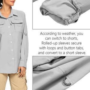 Chemises de pêche élégantes pour femmes, vêtements d'extérieur de bonne qualité avec logo et impression personnalisés - Product Image 4