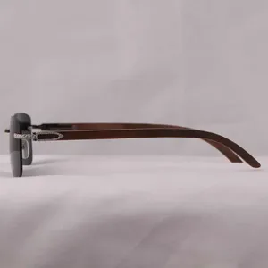 Gafas de Sol Cuadradas Polarizadas de Color Negro con Montura de Diamantes, Estilo Hip Hop, Unisex, Protección Ocular - Product Image 4