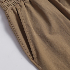 Shorts de badminton pour hommes en toile, couleur unie, respirants, séchage rapide, pour l'été, la course et l'entraînement - Product Image 4