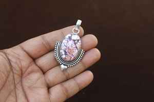 Colgante de Jaspe Caballo Salvaje, Plata de Ley 925, Hecho a Mano, Collar Boho con Piedras Preciosas, Regalo de Joyería para Mamá - Product Image 4