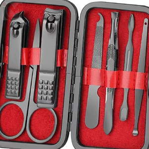 Kit de manucure 7 en 1 en acier inoxydable, ensemble d'outils de manucure, étui portable, style classique, usage adulte - Product Image 5