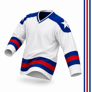 Nouveau Maillot de Hockey 2026 Respirant Impression Numérique Personnalisée Blocs de Couleurs Logo d'Équipe Homme Hockey sur Glace 100% Polyester - Product Image 4