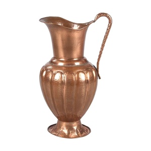 Carafe à eau en cuivre Ash Tok avec couvercle, grande capacité, design traditionnel, ensemble de vaisselle pour la maison - Product Image 2