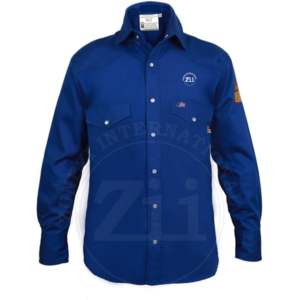 Ropa de Verano Antiestática FR para Hombre, 100% Algodón, Resistente a Desgarros, para Minería y Construcción, Nivel de Protección contra Vapores NFPA2112 NFPA 70E, 300-500C - Product Image 1