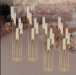 Modern Cylindrical Brass <b>Candle</b> Stand Set Durable Home Decoration Taper Holder Stylish Tabletop Decor At <b>cheap</b> Price - Product Image 4
