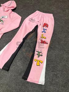 Pantalon de jogging évasé décontracté de haute qualité pour hommes, avec taille élastique, style empilé, personnalisable OEM - Product Image 5