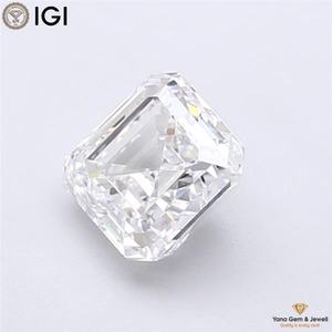เพชร CVD ทรงแอสเชอร์ น้ำหนัก 5.00 กะรัต ได้รับการรับรองจาก IGI สี D ความสะอาดระดับ VS1 เหมาะสำหรับเป็นเพชรเม็ดเดี่ยวกลางวงแหวน - Product Image 3