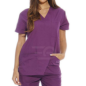 Tenues médicales élégantes pour hommes, ensemble léger et respirant en coton tricoté à 100 %, pour cliniques et hôpitaux, confortables et douces pour les infirmiers. - Product Image 4