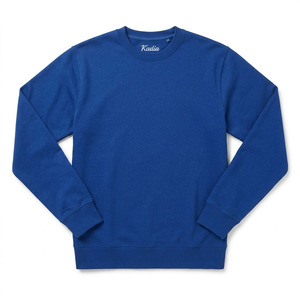Custom Logo Streetwear Sweatshirt Heavyweight French Terry Drop Shoulder Plain <b>Men's</b> Crewneck <b>Pullover</b> Wholesale Sweatshirt - Product Image 3