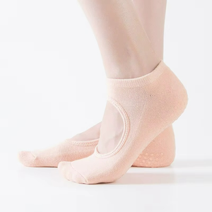 High Quality Women's Yoga <b>Socks</b> With Grips Non Slip Skid Pilates Ballet Barre <b>Socks</b> - Product Image 1