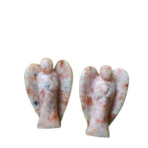 Pierre de guérison, cristaux naturels, qualité supérieure, pierre précieuse polie, améthyste, petites ailes d'ange sculptées à la main - Product Image 2