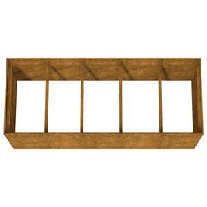 Jardinera Elevada de Acero Corten Oxidado, 78.7 x 31.5 x 31.5 Pulgadas, Macetas y Jardineras - Product Image 5